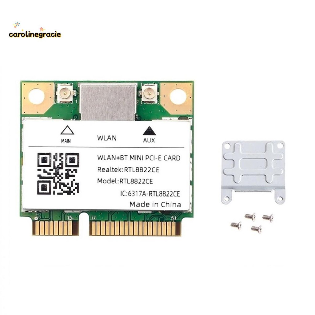 Dual Band Mini Pcie RTL8822CE 1200Mbps WiFi การ์ดบลูทูธ 5.1 อะแดปเตอร์ ...