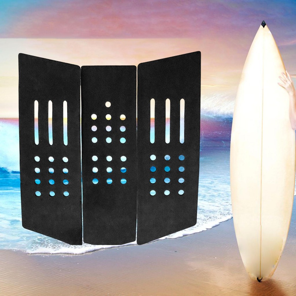 ION Footpad Deck Grip Surfboard - Selbstklebendes Tailpad Petrol/Grau/Gelb