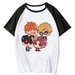 เสื้อยืด พิมพ์ลายกราฟฟิค อนิเมะ Ensemble Stars แนวสตรีท สําหรับผู้หญิง