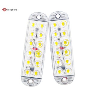 Abongbang ไฟเตือนฉุกเฉิน LED 2 ชิ้น สําหรับรถยนต์ รถบรรทุก รถพ่วง รถพ่วง