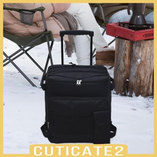 [Cuticate2] กระเป๋าฉนวนกันความร้อน กันน้ํา พร้อมล้อ และที่จับ สําหรับรถเข็น