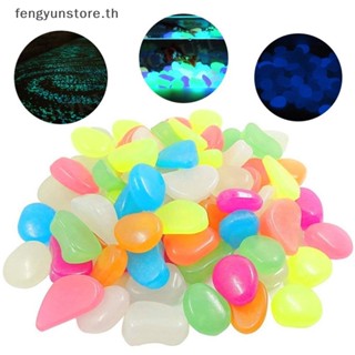 Yunstore หินเรืองแสงในที่มืด สําหรับตกแต่งสวน ตู้ปลา 50 ชิ้น