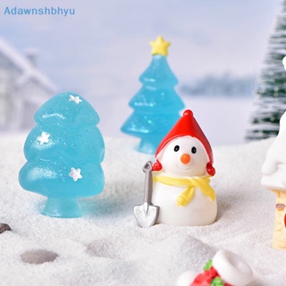 Adhyu ตุ๊กตาหิมะ คริสตัลเรซิ่น ขนาดเล็ก สําหรับตกแต่งต้นคริสต์มาส DIY TH