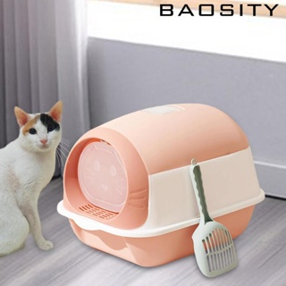 [Baosity] ห้องน้ําแมว มีฮู้ด ถอดออกได้ สําหรับสัตว์เลี้ยง แมว ขนาดเล็ก