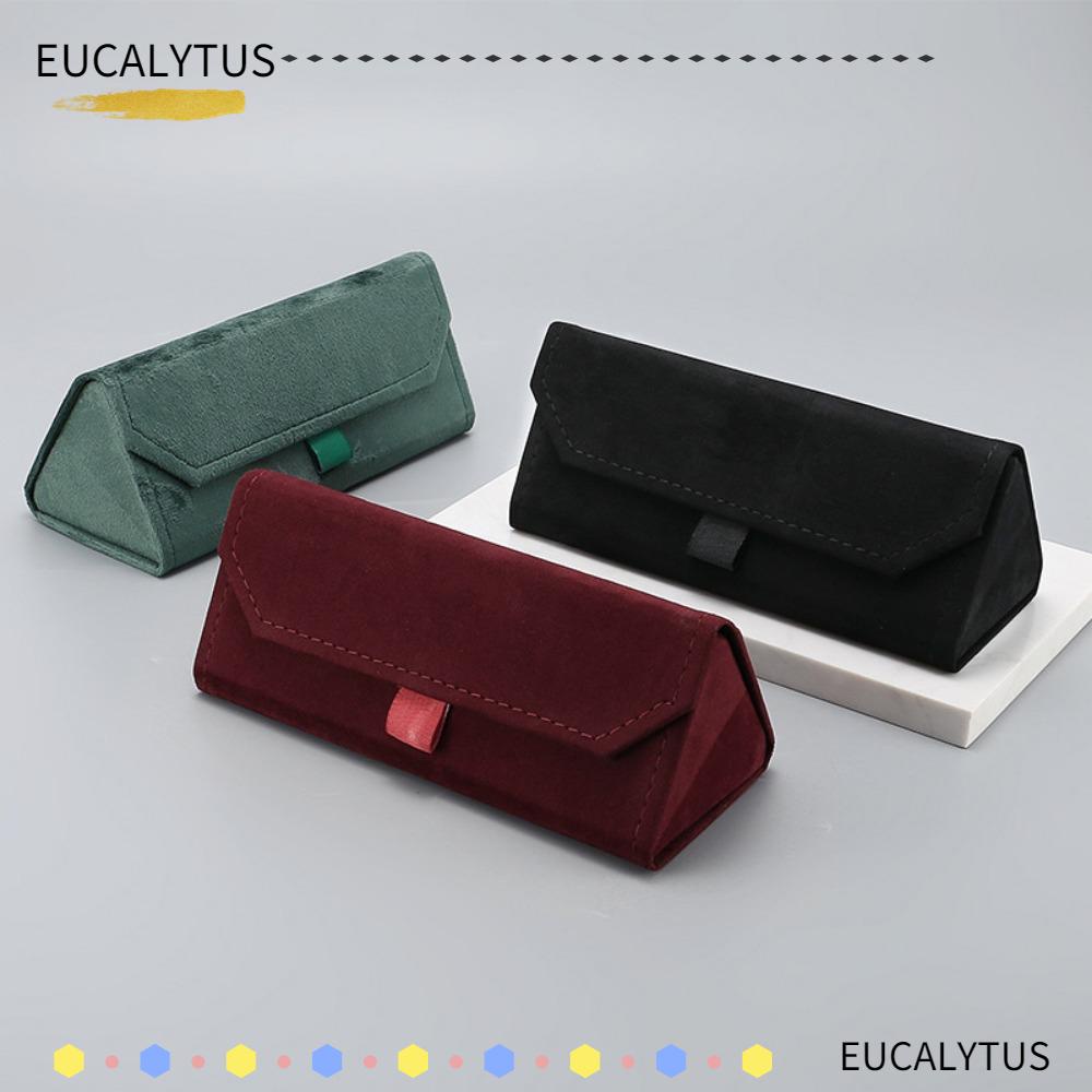 eutus-กล่องใส่แว่นตากันแดด-ผ้ากํามะหยี่-แบบพกพา-พับได้