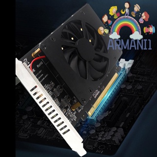 [armani1.th] การ์ดอะแดปเตอร์ 4 ดิสก์ PCIe 4.0 X16 เป็น 4 พอร์ต M.2 พร้อมฮีทซิงค์ 4 X 32Gbps