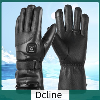 [Dcline.th] ถุงมือหนัง PU ให้ความอบอุ่น เหมาะกับฤดูหนาว สําหรับขี่จักรยาน ตกปลา