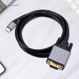 [ElectronicMall01.th] อะแดปเตอร์แปลงสายเคเบิลวิดีโอ Type-C เป็น VGA 10Gbps USB 3.1 Type-C เป็น VGA USB3.1 USB-C สําหรับโปรเจคเตอร์ MacBook