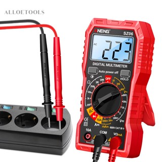 เครื่องมัลติมิเตอร์ดิจิทัล ตรวจจับแรงดันไฟฟ้า 2000 ครั้ง AC DC แอมมิเตอร์ โวลต์มิเตอร์ แบบมือถือ [alloetools.th]