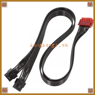 Bang สายเคเบิลการ์ดจอ 12pin เป็น 2x 8pin 6+2P Pcie 50 60 70 ซม.