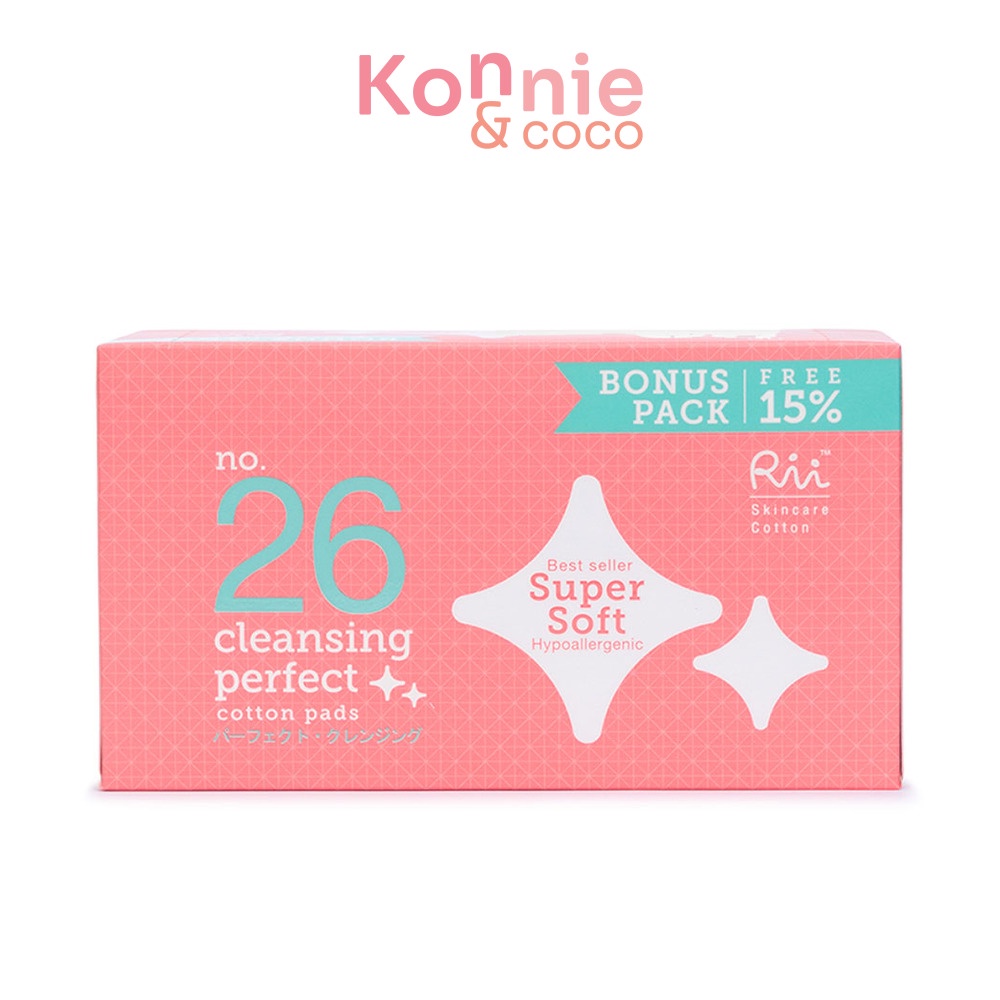 rii-26-cleans-perfect-cotton-pads-90pcs-สำลีแผ่นริอิ-รุ่นเคลนซิ่งเพอร์เฟ็คต์-26