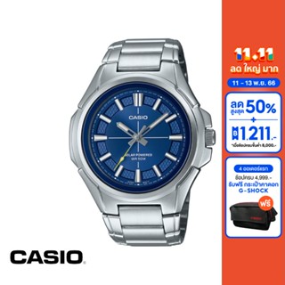 CASIO นาฬิกาข้อมือ CASIO รุ่น MTP-RS100D-2AVDF วัสดุสเตนเลสสตีล สีน้ำงิน