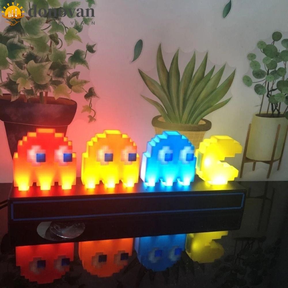 Dodonvan Pac Man ไฟกลางคืน, โคมไฟ LED สีสันสดใสการ์ตูน, ไฟนอนหลับ โคมไฟ ...