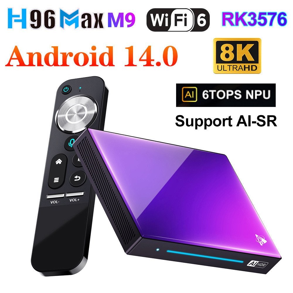 H96 MAX M9 TV Box rk3576รองรับ8K HD Android 14.0 6 8GB/128GB | Shopee ...