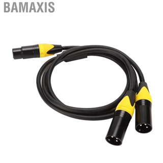 Bamaxis XLR Splitter Cable Female To Dual Male Y Microphone