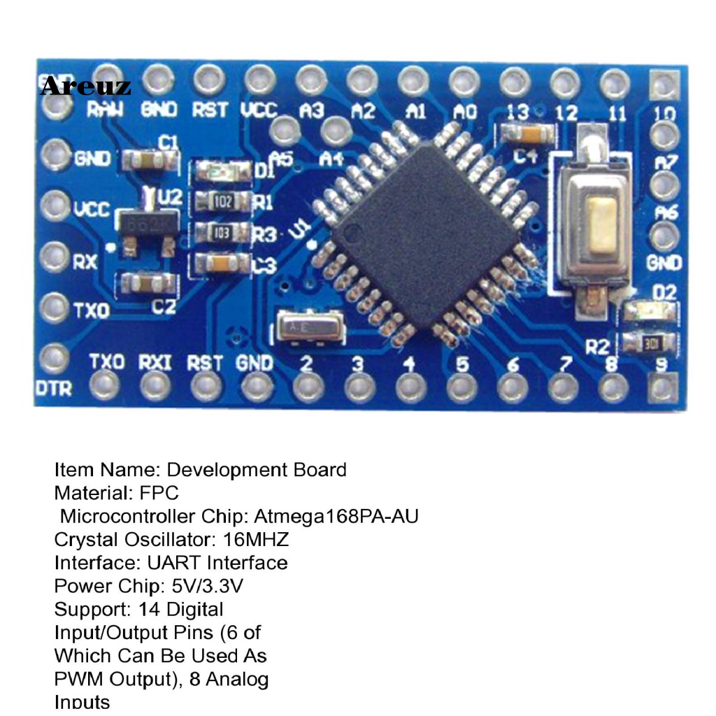 are-บอร์ดไมโครคอนโทรลเลอร์-วงจรอิเล็กทรอนิกส์-ตั้งโปรแกรมง่าย-atmega168-avr-พร้อมอินเตอร์เฟซ-uart-16mhz-สําหรับตะวันออกเฉียงใต้