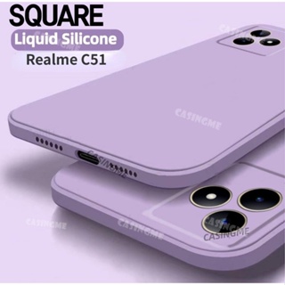 เคสซิลิโคนนิ่ม ทรงสี่เหลี่ยม กันกระแทก สําหรับ Realme C51 2023 Realme C51 C 51 51C RealmeC51 Realmi C51 4G 5G