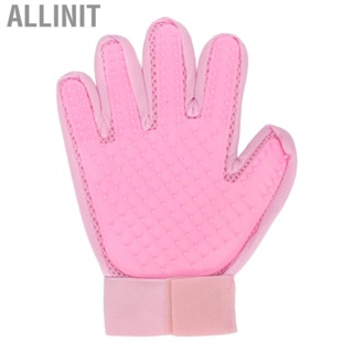 Allinit Pet Grooming Glove Double Sided Breathable Bite Resistant Gentle  Hair   for Dogs