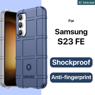 เคสกันกระแทก Samsung S23 S22 S21 S20 FE Plus Ultra Case ปกป้องหน้าจอ ป้องกันลายนิ้วมือ ปกป้องกล้อง TPU นุ่ม ซิลิโคน galaxy s23 fe 4g 5g ฮาร์ด silicone