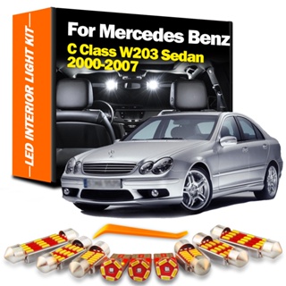 ชุดไฟ LED ติดภายในรถยนต์ สําหรับ Mercedes Benz C Class W203 Sedan 2000 2001 2002 2003 2004 2005 2006 2007 8 ชิ้น