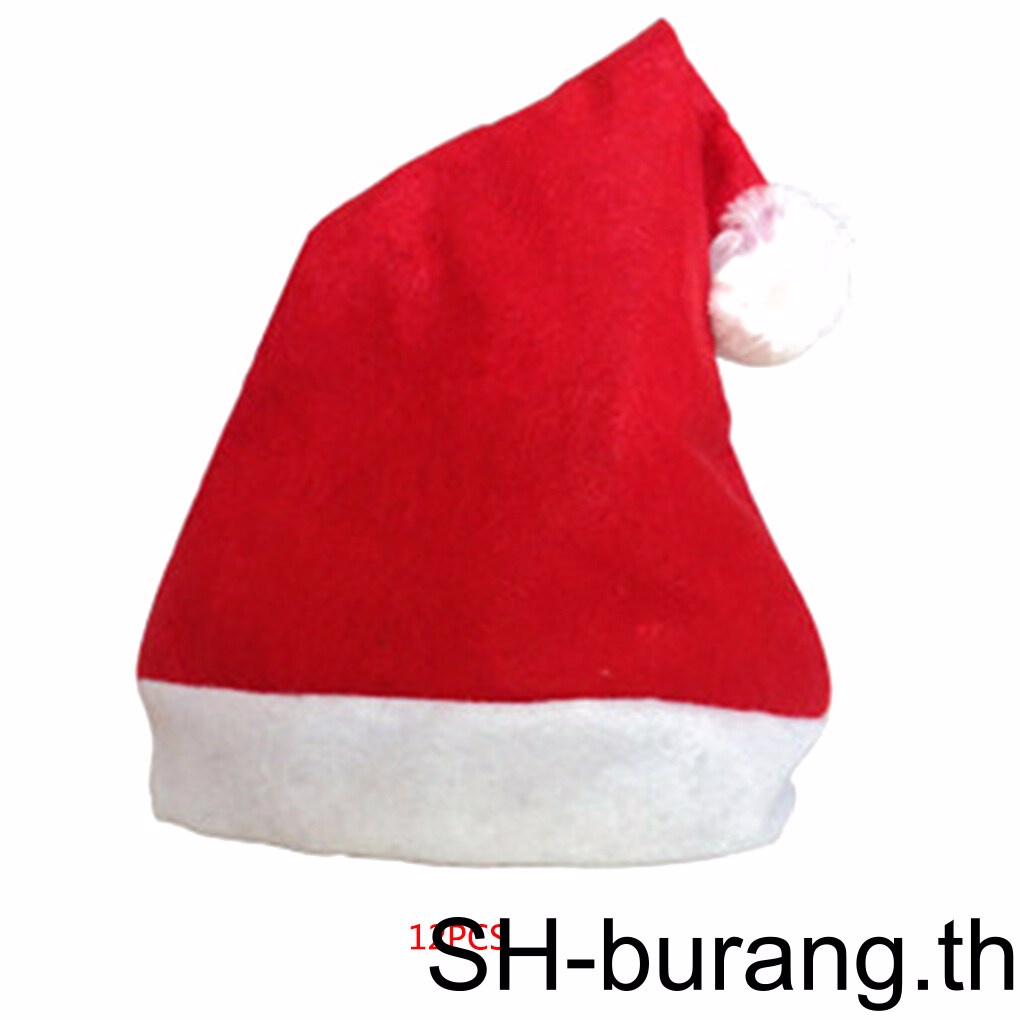buran-หมวกซานตาคลอส-อมยิ้ม-ขนาดเล็ก-สําหรับตกแต่งปาร์ตี้คริสต์มาส-30-ชิ้น