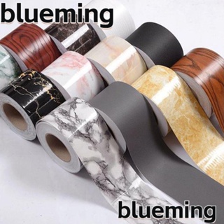 Blueming2 สติกเกอร์วอลเปเปอร์ไวนิล มีกาวในตัว สําหรับติดตกแต่งผนังบ้าน ห้องนั่งเล่น