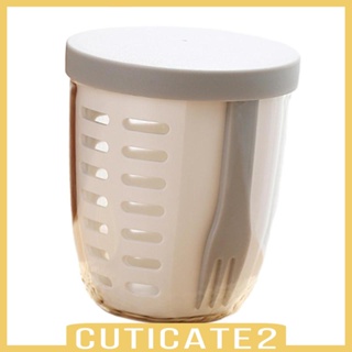 [Cuticate2] ถ้วยใส่สลัด ผลไม้สด นํากลับมาใช้ใหม่ได้ สําหรับอาหารเช้า ผัก