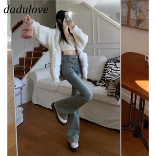 DaDulove💕 New American Style Ins High Street Workwear Jeans Niche High Waist Slightly Flared Pants plus Size Trousers
