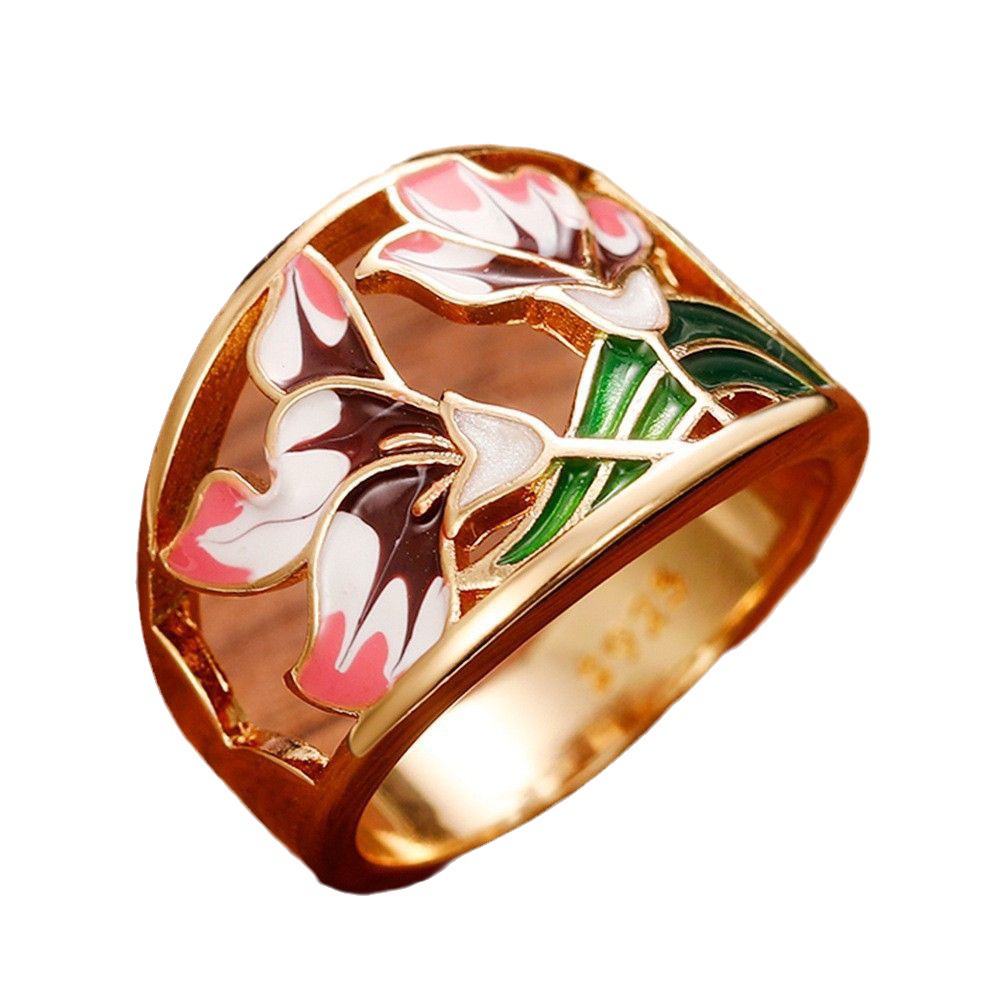 แหวนทองแดงชุบทอง-รูปแบบหยด-สําหรับผู้หญิง-แฟชั่น-เทรนด์ฮิปฮอป-สไตล์ชนเผ่า-โลหะผสม-แหวนนิ้ว-ผู้หญิง-เครื่องประดับปาร์ตี้