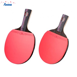 【Anna】Table Tennis Racket Good Elasticity Hybrid Wood 1 Pcs 9.8 Nano Black+Red