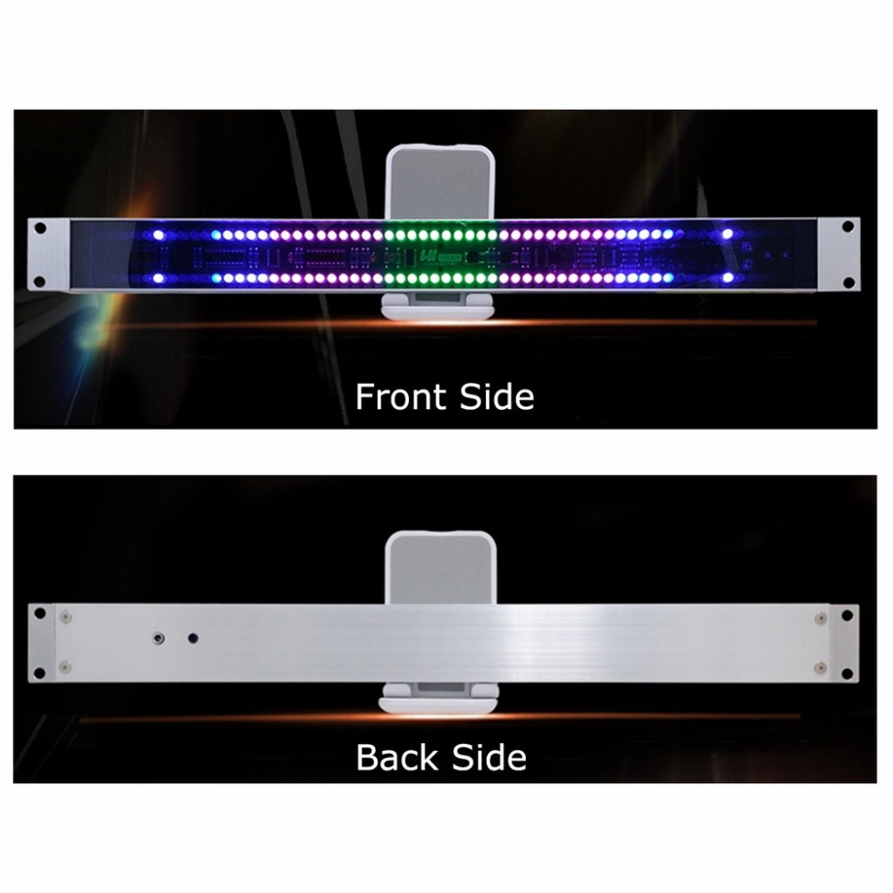 เครื่องวัดระดับเสียงสเตอริโอ LED 120 ดวง 1U ควบคุมด้วยเสียงเพลง USB ...
