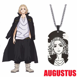 Augustus สร้อยคอโซ่สเตนเลส จี้เรขาคณิต Tokyo Revengers เรียบง่าย สไตล์เกาหลี วินเทจ พร็อพคอสเพลย์ พังก์ สุดเท่ สําหรับผู้ชาย ผู้หญิง