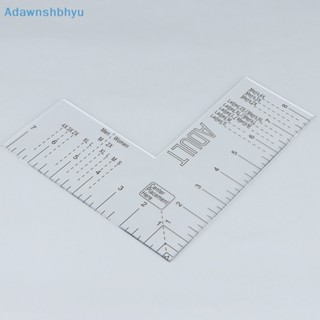 Adhyu ไม้บรรทัดอะคริลิค ลายโลโก้หน้าอกซ้าย สําหรับผู้ใหญ่ TH