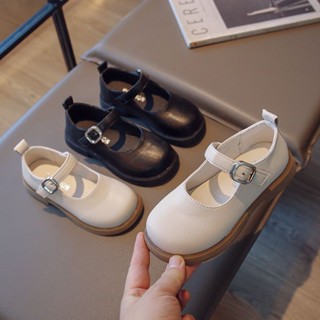 Girls Korean version of small leather shoes 2023 Spring and Autumn New style Dance shoes Childrens soft-soled Princess shoes single shoes Fashion Foreign style