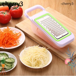 Cherry3 เครื่องขูดผัก มันฝรั่ง สเตนเลส อเนกประสงค์ ทนทาน สีขาว สําหรับห้องครัว