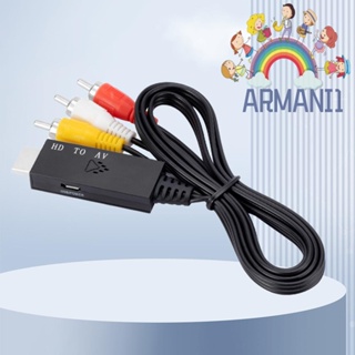 [armani1.th] สายเคเบิลอะแดปเตอร์แปลง HDMI เป็น RCA AV ยาว 1 เมตร สําหรับระบบโฮมเธียเตอร์