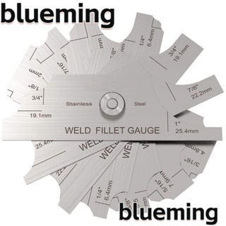 Blueming2 ชุดเกจวัดการเชื่อม MM &amp; Inch MG-11 1/8 นิ้ว -1 นิ้ว 7 ชิ้น