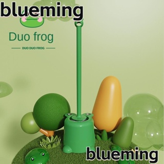 Blueming2 แปรงทําความสะอาดห้องน้ํา ขนแปรงนุ่ม หัวแบน สีเขียว พลาสติก สร้างสรรค์ ไม่มีมุมตาย Wc