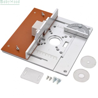 【Big Discounts】Precision Router Table Insert Plate for Wood Milling Flip Board with Miter Gauge#BBHOOD