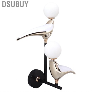 Dsubuy Wall Lamp  Metal Plated Base 110‑240V Double Head Modern Bird G9 Heat  Elegant for Hotel