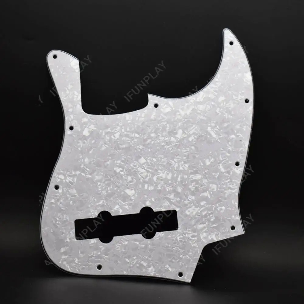 10 หลุมหลายสีแจ๊ส 4 สาย JB Bass กีตาร์ Pickguard 4 String 3Ply PVC ...