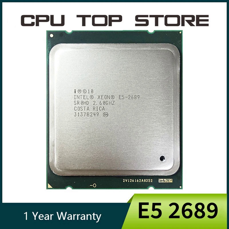 โปรเซสเซอร์ CPU Intel Xeon E5 2689 LGA 2011 2.6GHz 8 Core 16 Threads ...
