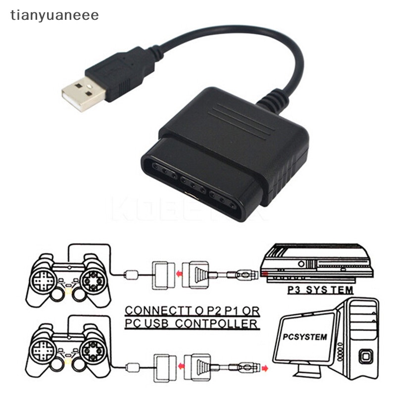 Tianyuaneee อะแดปเตอร์แปลงสายเคเบิ้ล USB สําหรับ PlayStation PS2 To PS3 ...