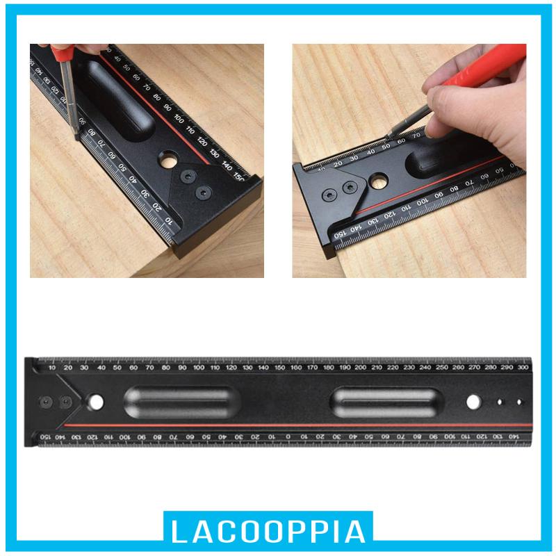 [ Edge Guiding Ruler 300 มม. ไม้บรรทัดตรง สําหรับการวัดความยาว อเนก ...