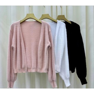 เสื้อแจ็กเก็ตคาร์ดิแกนกันหนาว แขนยาว ผ้ากํามะหยี่ขนนิ่ม สไตล์เกาหลี เหมาะกับฤดูใบไม้ร่วง สําหรับผู้หญิง MC 5 กก.2