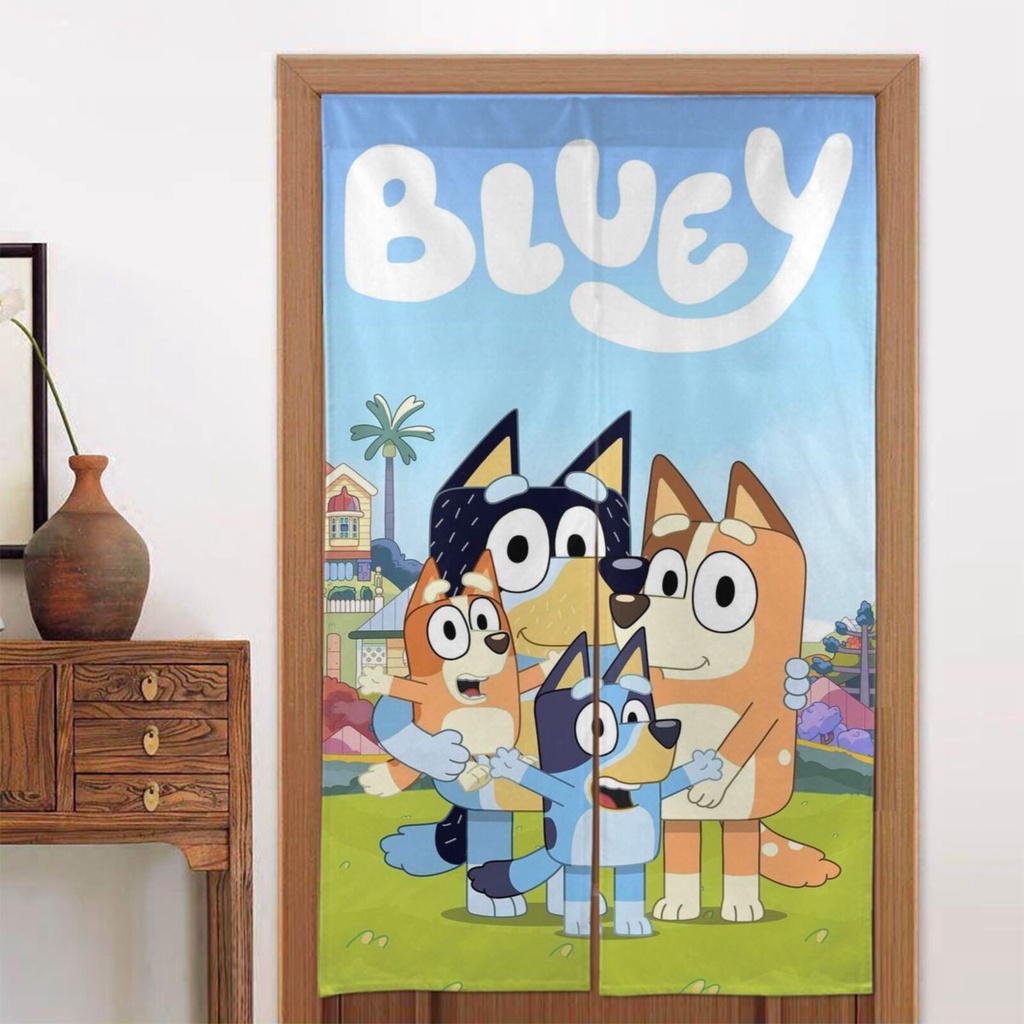 bluey-ผ้าม่านทึบแสง-สร้างสรรค์-เพื่อความเป็นส่วนตัว-สําหรับติดประตูห้องนอน-ห้องนั่งเล่น-86x143-ซม-34x56-นิ้ว