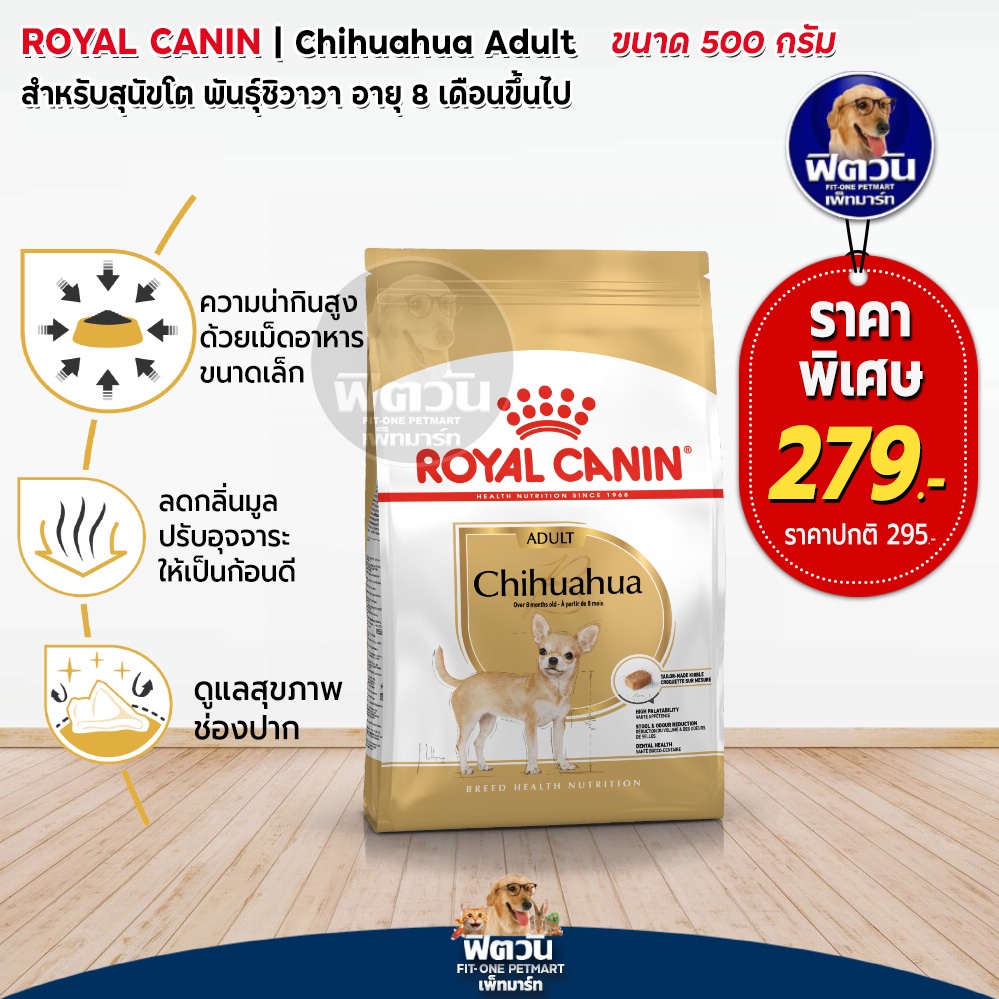 royal-canin-chihuahua-adult-สุนัขโต-1ปี-500ก