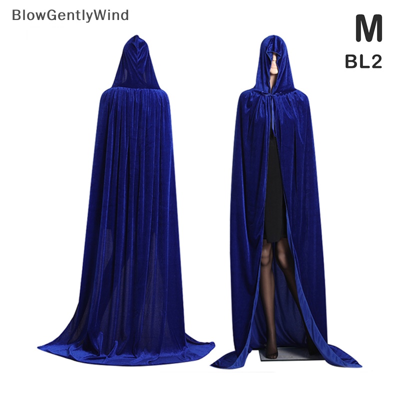 blowgentlywind-เสื้อคลุมแม่มด-มีฮู้ด-ผ้ากํามะหยี่-สไตล์แวมไพร์ยุคกลาง-สําหรับแต่งฮาโลวีน