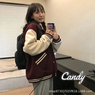 Candy Kids  เสื้อกันหนาว แขนเสื้อยาว แบบสบาย ๆ เกาหลีค่ะ 2023 NEW  High quality fashion ทันสมัย Stylish WJK23907QI 36Z230909