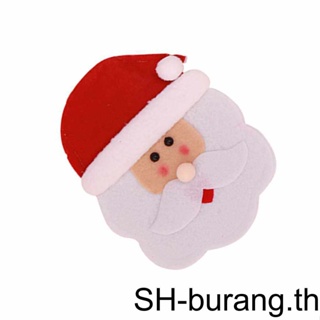 【Buran】ใหม่ ช้อนส้อม ส้อม รูปต้นคริสต์มาส สโนว์แมน สําหรับตกแต่ง